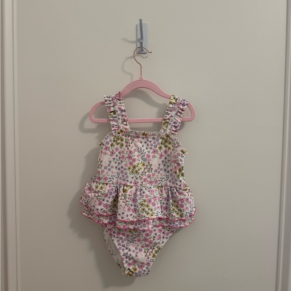 Catherine Malandrino Other - 5T Catherine Malandrino Pink Floral Girls One-Piece Swimsuit